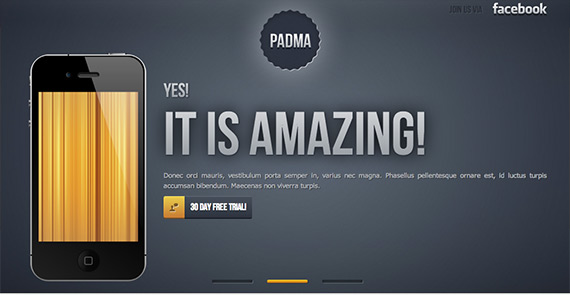 Padma landing page